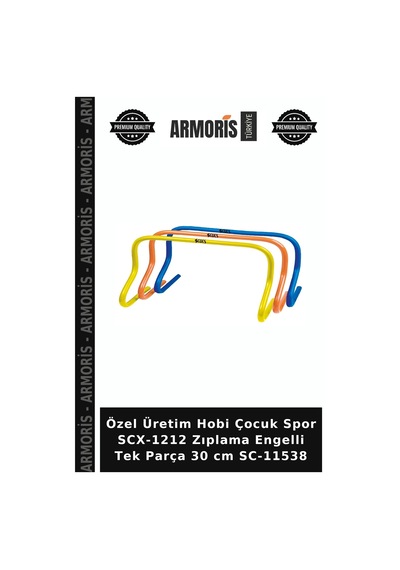 Özel Üretim Hobi Çocuk Spor Scx-1212 Zıplama Engelli Tek Parça 30 Cm Sc-11538 Çok Renkli