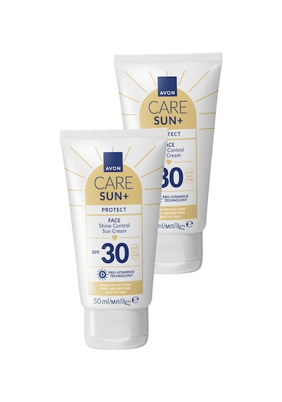 Avon Sun+ Protect Yüz İçin Parlaklık Kontrolü Güneş Kremi SPF30 2 x 50 ML