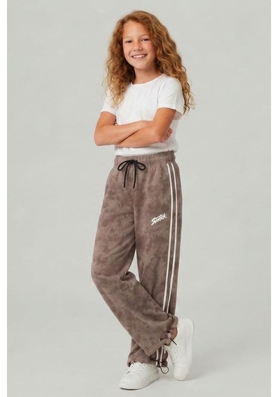 Pina Kids Kız Çocuk Beli İpli Rahat Kesim Paça Ayarlanabilir Lastikli Eşofman Altı Esf7012 Kahverengi Pina Kids Kız Çocuk Beli İpli Rahat Kesim Paça Ayarlanabilir Lastikli Eşofman Altı Esf7012 Kahverengi