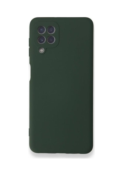 Samsung Galaxy M32 Ile Uyumlu Kılıf Lansman Kapak Içi Kadife Doku Kamera Korumalı Silikon Col23820-yeşil