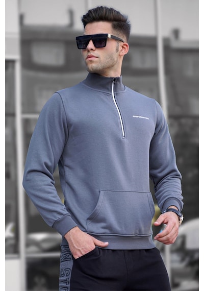 Madmext Madmext Füme Erkek Sweatshirt 5300-füme Füme