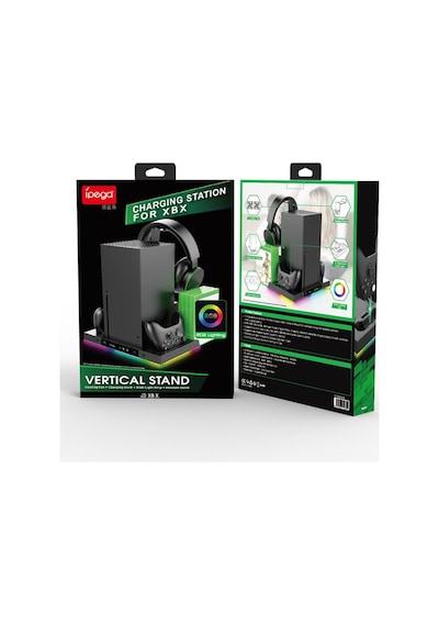 İpega Pg-xbx023s Xbox Series X Multi Fonksiyonel Rgb Işıklı Askılı Şarj İstasyonlu Soğutucu Stand