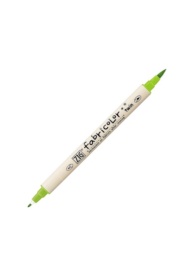 Zig Fabricolor Twin - Çift Uçlu Kumaş Kalemi - Light Green