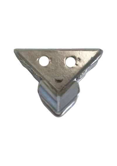 Kelebek Düz 2.5cm Metal Ayak Çeyiz Ve Hediye Kutusu Mobilya Ayağı 2.5cm Gümüş 4 Adet Gümüş