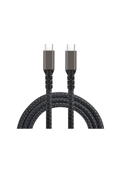 Effox Siyah 2.jenerasyon Type-c To Type-c Usb3.2 Pd Data Kablosu 100w 20gbps 4k 60hz 0.2 Metre