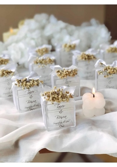 Bernami Mumluk Şamdanpinterest Özel Düğün Lüks Mini Çiçekli Bubble Mum 15 Adet Diğer