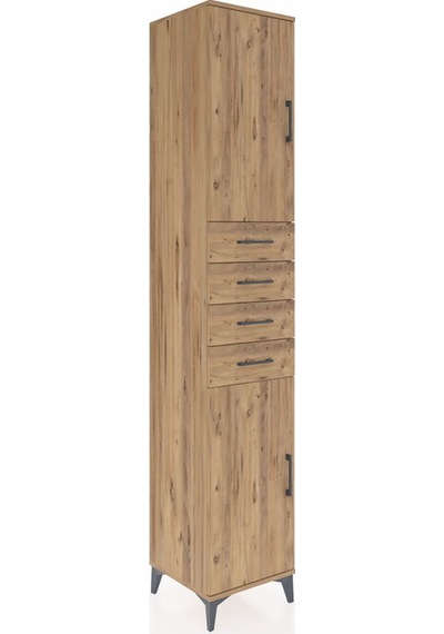 Hyperion Dolap 4 Raflı 4 Çekmeceli 2 Kapaklı 44x44x243 Çam-çam Çam Hyperion Dolap 4 Raflı 4 Çekmeceli 2 Kapaklı 44x44x243 Çam-çam Çam