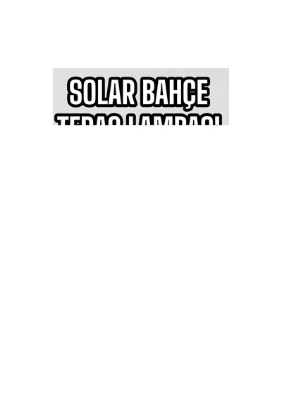 Güneş Enerjili Bahçe Lambası Solar Gece Aydınlatma Sensörlü Lamba 84359740