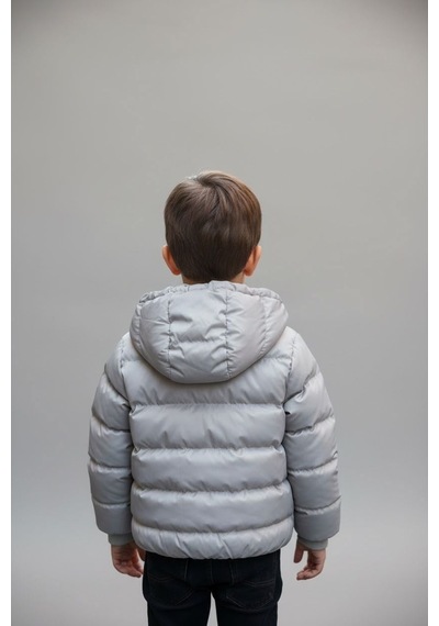 Benitto Kids Erkek Bebek Şişme Mont 51374 Gri