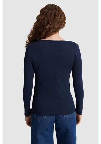 U.S. Polo Assn. Kadın Lacivert Tişört 50333801 Vr033