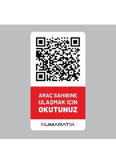 Numaratik Qr Code Yeni Nesil Hatalı Park Uyarı Sistemi