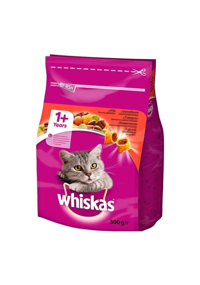 Whiskas Sığır Etli Yetişkin Kedi Maması 7 x 300 G