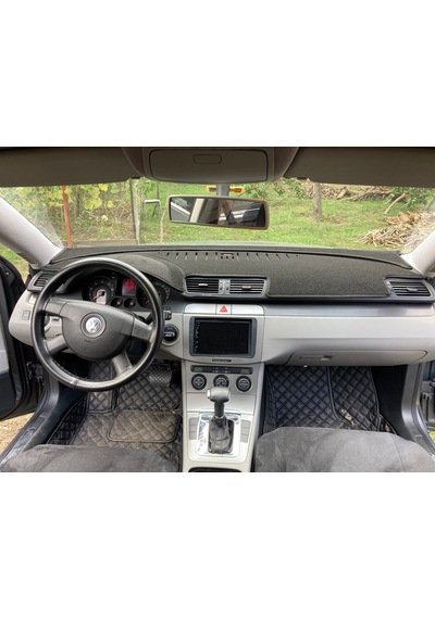 2007-2012 Modellerine Uygun VW Passat B5 Torpido Koruma Halısı Kenar Renk Siyah