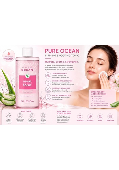 Lexroo Pure Ocean Sıkılaştırıcı Yatıştırıcı Tonik 250 Ml Kuru Ve Hassas Ciltler İçin