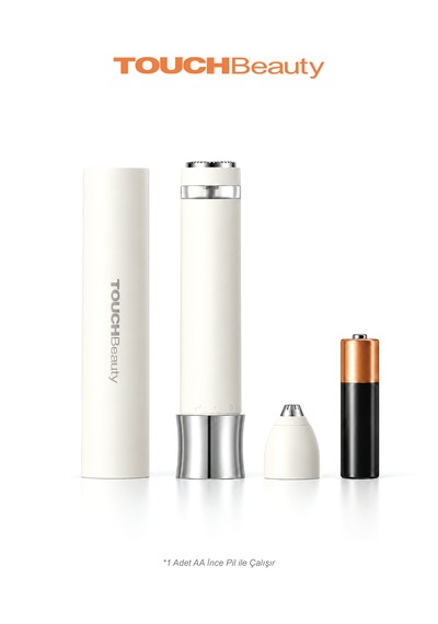 Touchbeauty Tb2456 Çift Başlıklı, Mini Yüz Tüy Alma Makinesi Pilli, Temizleme Fırçası, Seyahat Boy, Kablosuz Kullanım
