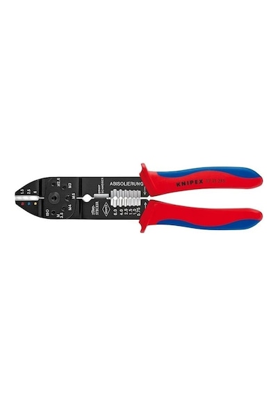 Knipex 97 21 215mm Pabuç Sıkma Ve Kablo Sıyırma Pensesi