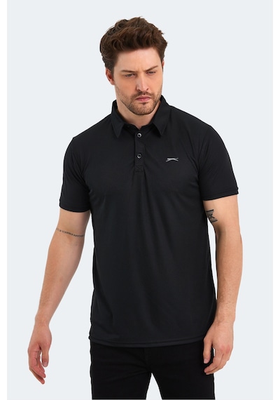Slazenger Sloan Erkek Polo Yaka Siyah Tişört Siyah