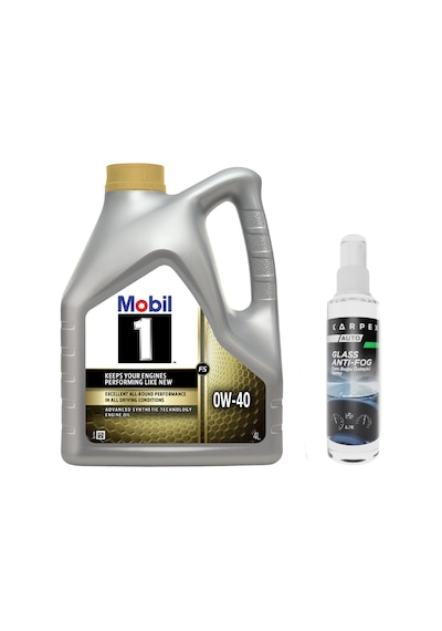 Mobil 1 FS 0W-40 Motor Yağı 4 L + Carpex Cam Buğu Önleyici