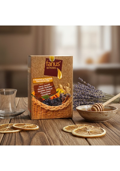 Fanus Bitkisel C Vitaminli Ve Propolis Kara Mürver Çayı 150gr