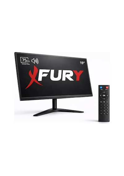 Fury 19" Led Monitör 75hz 5ms Dahili Hoparlörlü Uzaktan Kumandalı Hdmı Vga Geniş Ekran
