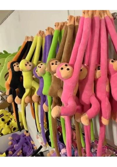 85 Cm Sarılan Maymun Peluş Oyuncak Peluş Maymun Yeşil