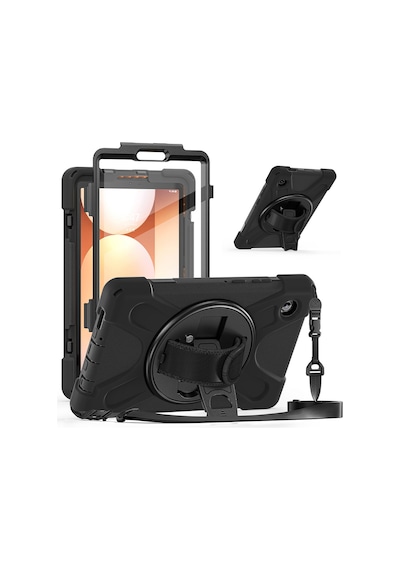 Samsung Galaxy Uyumlu Tab A11 Plus 11inç Defender Askılı Zırhlı Tank Case X230 X235 X236b Kılıf