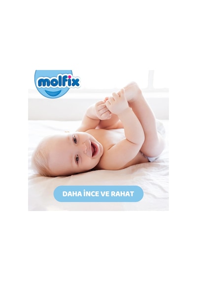 Molfix Bebek Bezi 6 Beden E.large Hiper Ekonomi Paketi 124Adet