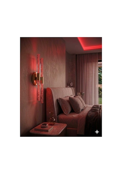 Bubbleflux Dubble Medium 40 Cm Modern Tasarım Led Aplik - Duvar Lambası - Gold - Elektrikli - Rgb Kumandalı Çok Renkli