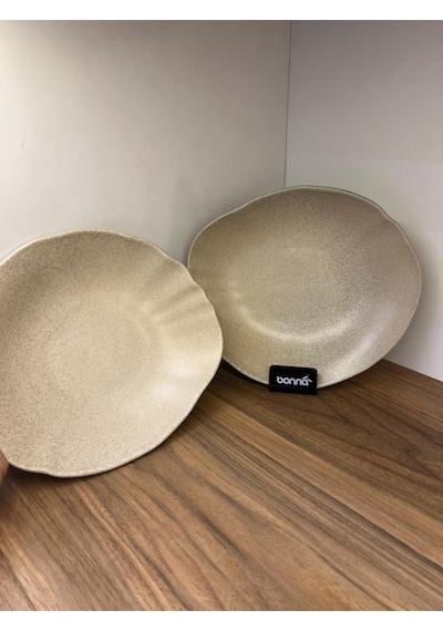 2li Sahara Tone Deep Plate 27 Cm 1010cc Çok Amaçlı Servis / Sunum Tabağı/meze/aperatif/makarna Çok renkli