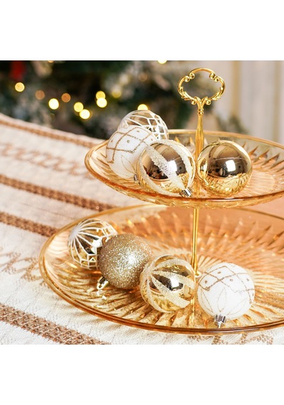 Karaca Home New Year Yeni Yıl Goldy Yıldız Başlıklı 21 Parça Ağa