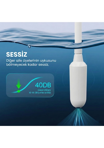 Vayomy Silentpro Sessiz Şarjlı Otomatik Damacana Su Pompası Dalgıç Motor Yüksek Hızlı Dolum Çocuk Kilidi Bpa Free Siyah