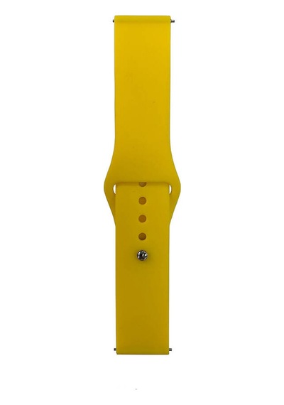 Galaxy   Uyumlu  Watch 42mm Band Serisi 20mm Klasik Kordon Silikon Strap Kayış-sarı