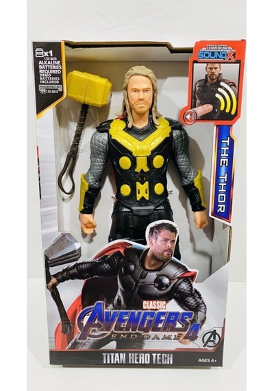 The Thor Çekiç Li Karakter Figür Oyuncak 30 Cm Işık Ve Ses