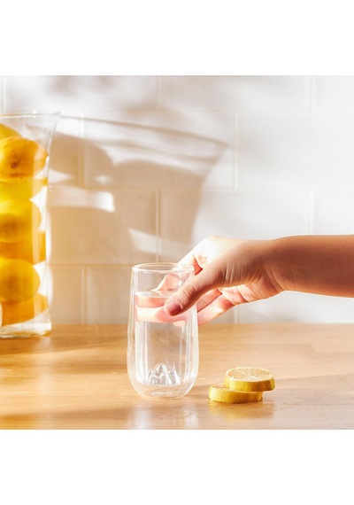 Globe Çift Cidarlı Volkan Kısa Bardak, 250 Milliliters Beyaz - Çok Renkli