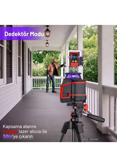 Kobb Kbl30p 3.7v Li-ion Yatay 360 Ve Dikey Otomatik Hizalamalı Mor Işık Profesyonel Lazer+tripod