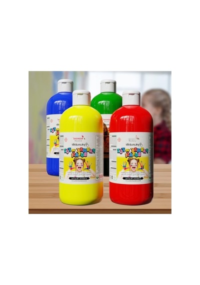 Ana Renkler Parmak Boyası 4'lü Set - 4x500 Gr 12