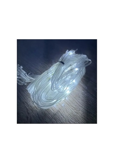 2 2 Perde Led 192 Led Beyaz Işık AÇIK GRİ KAHVE KARIŞIMI