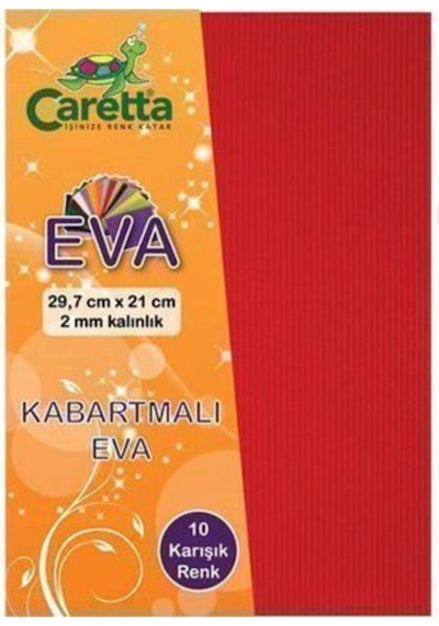 Caretta Eva A4 Çizgi Kabartmalı 10' Lu