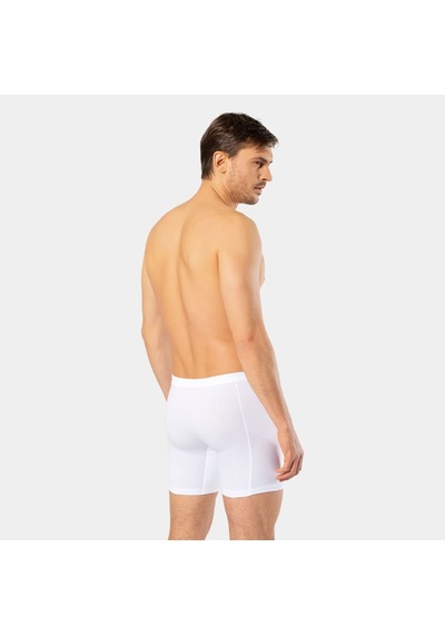 Cacharel Erkek Likralı Uzun Boxer Bel Bantlı 1336/beyaz
