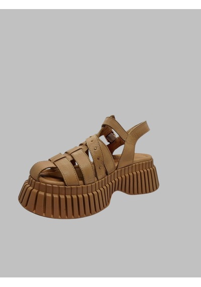 Albini A-24y101352 Kadın Deri Sandalet Ten