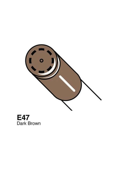 Copic Ciao Marker - E47 - Dark Brown