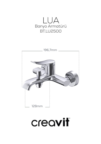 Creavit Lua Banyo Armatürü Krom Bt.lu2500