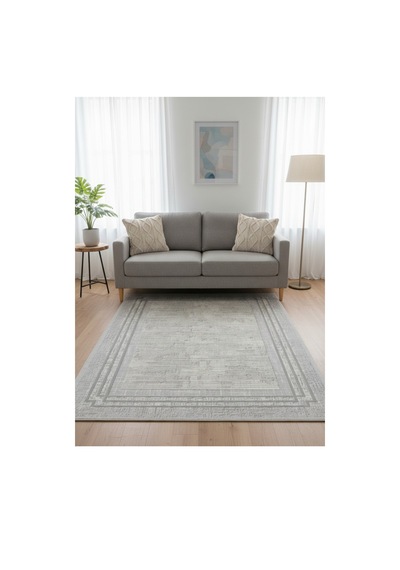 Premium Akrilik Modern Salon Halısı - 462.000 Vuruş Sık Dokuma Leke Tutmaz Seri Gri