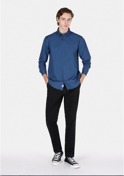 Colin's Colins Regular Fit Shirt Neck Düz Erkek Lacivert Uzun Kol Gömlek Cl1073845 Cl1073845 Q1.v2 Nav Lacivert