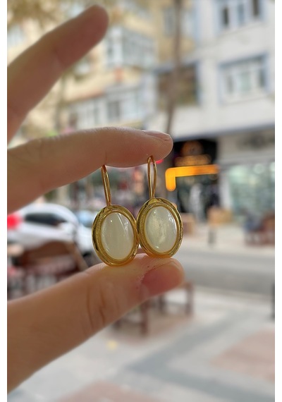Gümüş Sedef Taşlı Küpe Hs794e36 Diğer
