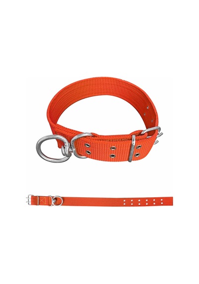 Savex Dokuma Köpek Boyun Tasması Turuncu 5 80 Cm Çok Renkli