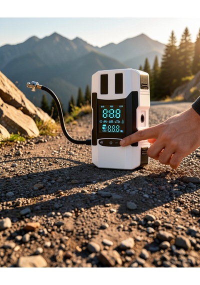 Araç Lastik Şişirme Pompası Ve Akü Takviye Powerbank Xuczzzrt603araçpompası-4-1