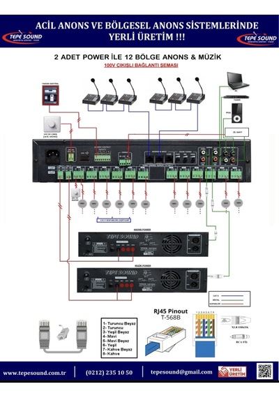 Mz - 12 Pro Acil Anons Sistemi Tepesound