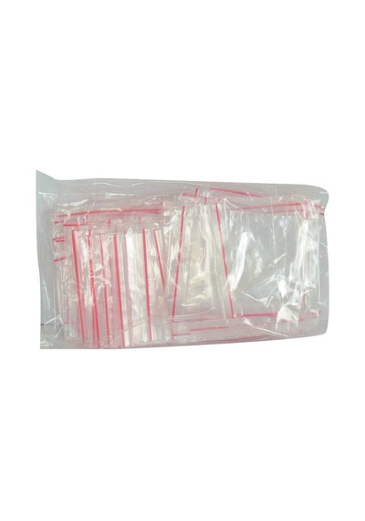 Kilitli Naylon Torba Poşet 5x5 Cm Şeffaf 100 Adet 1 Paket Renkli