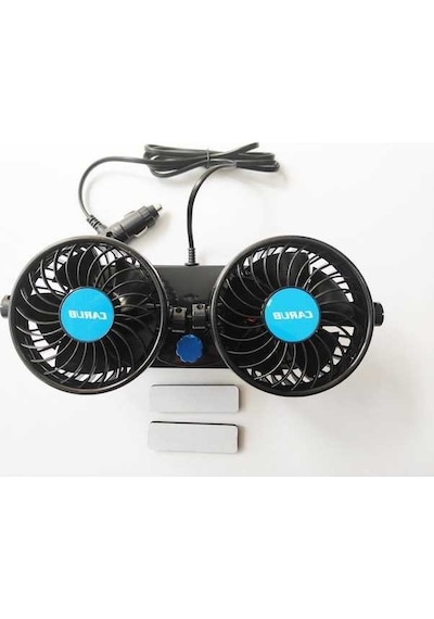 Besthome1 Replax 12 Volt Araç Içi Torpido Üstü Çift Fanlı Oto Vantilatör 36